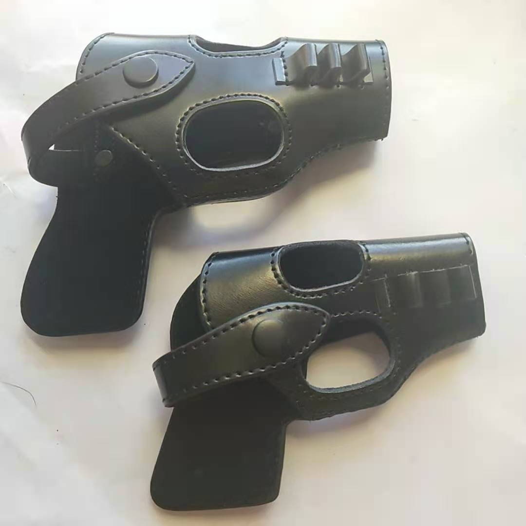 64/77/92式海口套腰部道具手枪包  儿童玩具厂家直供牛皮快拔枪套