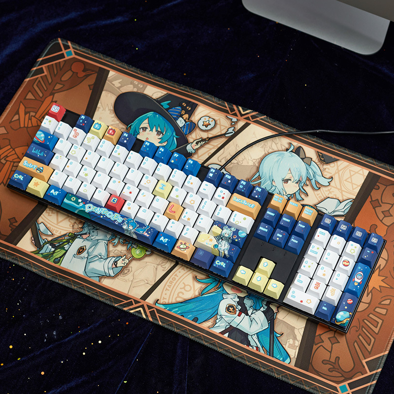 Homestead Bilibili Fantasy Star Collection II Mechanical Keyboard 108 Key Hot Swap Esports Game USB Cable_voghion.com