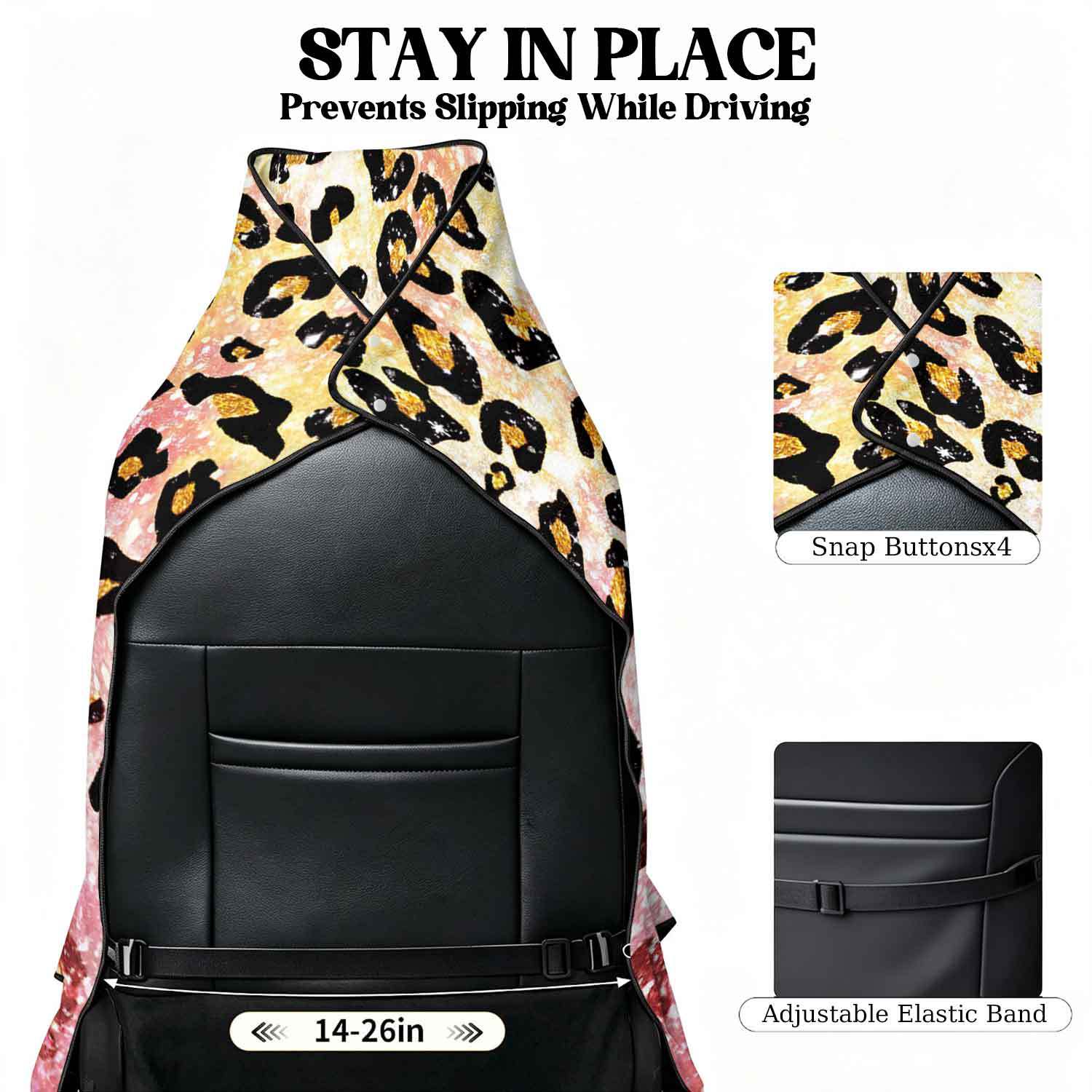 Printed bath towel and car seat cover 2-in-1, ultra-fine fiber outdoor beach and car dual-use universal seat cushion