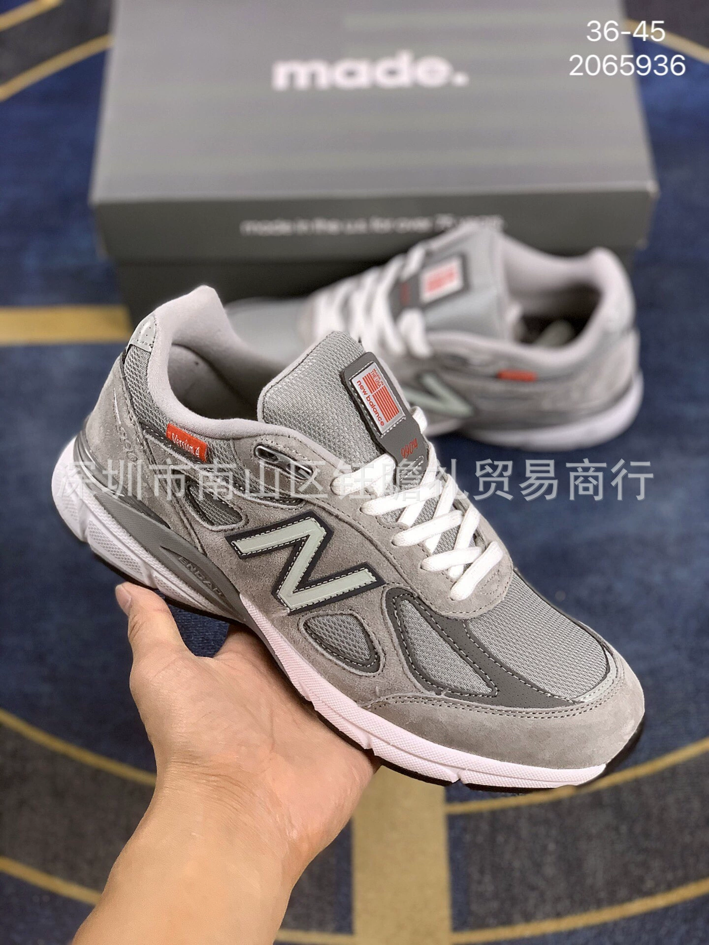 Кроссовки (New Balance) повседневные из сетки и замши, легкие, размеры 36–45