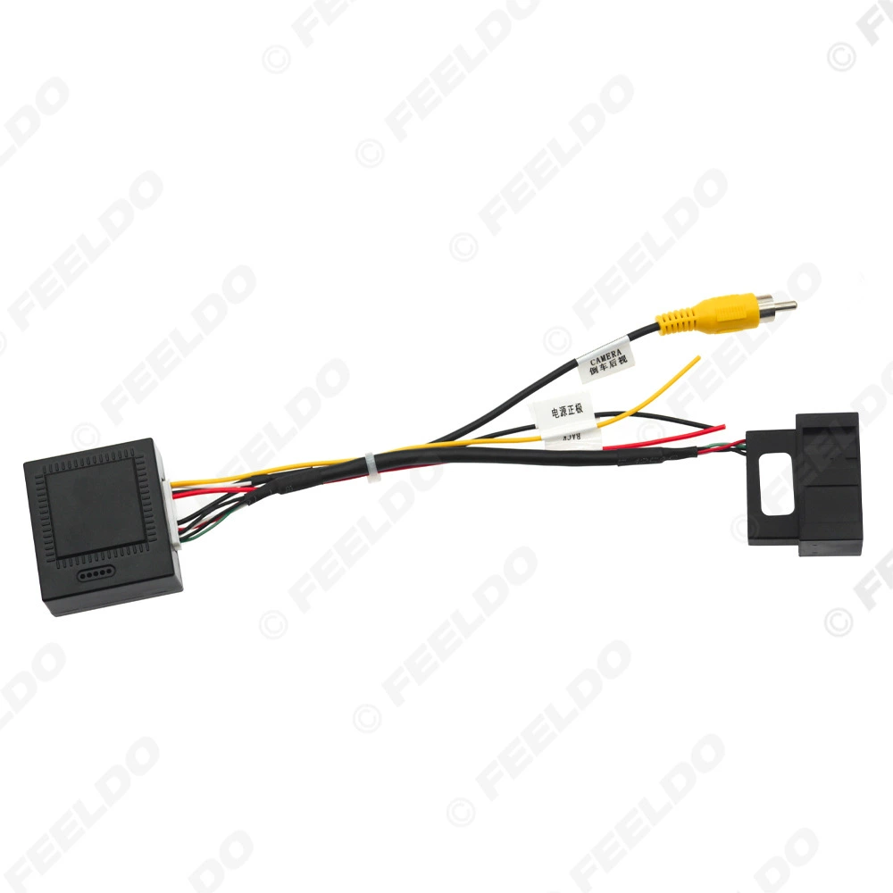 Применимо к оригинальному автомобилю Volkswagen RGB реверсивная камера заднего вида коробка декодирования линия декодирования Android-навигации RCA Входная линия