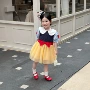 女童短袖爱心公主连衣裙