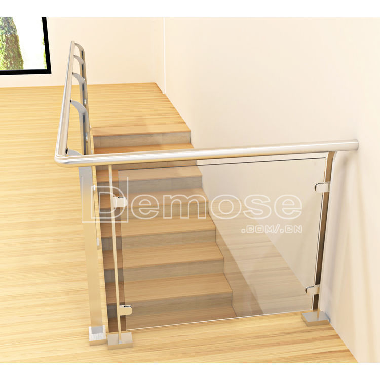 狄姆斯室内组合 装修楼梯扶手 钢玻璃夹 楼梯扶手钢化玻璃护栏