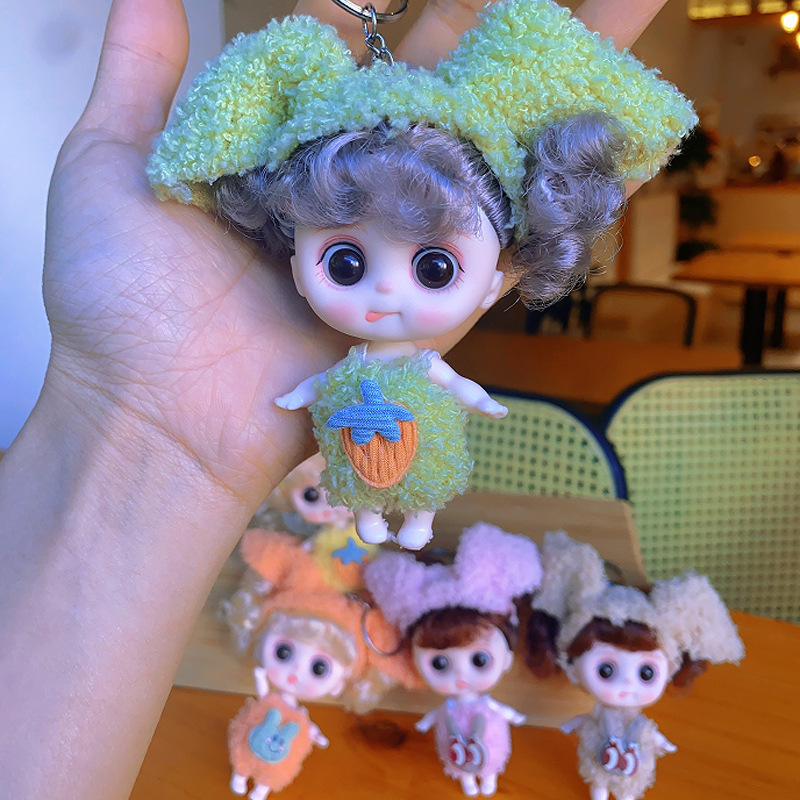 New keychain Doll Doll children doll pendant bag ornaments doll ornaments Barbie doll toy