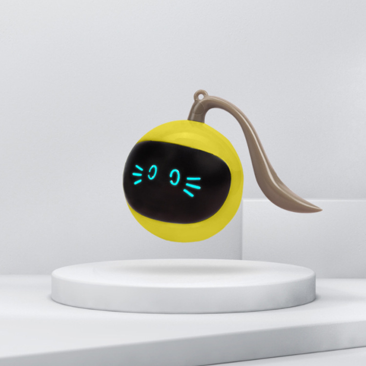 跨境新品亞馬遜可充電電動智能逗貓棒解悶自嗨玩具球魔球貓咪玩具