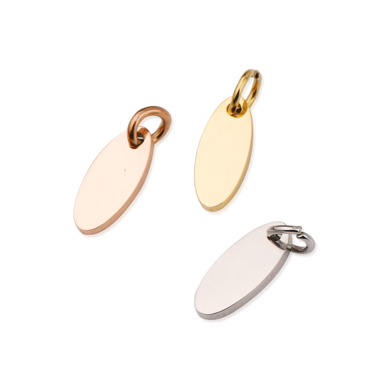 All Seasons Season Polished Finish Stainless Steel Wafer Customization Laser Engraving Polished Pendant Pendant