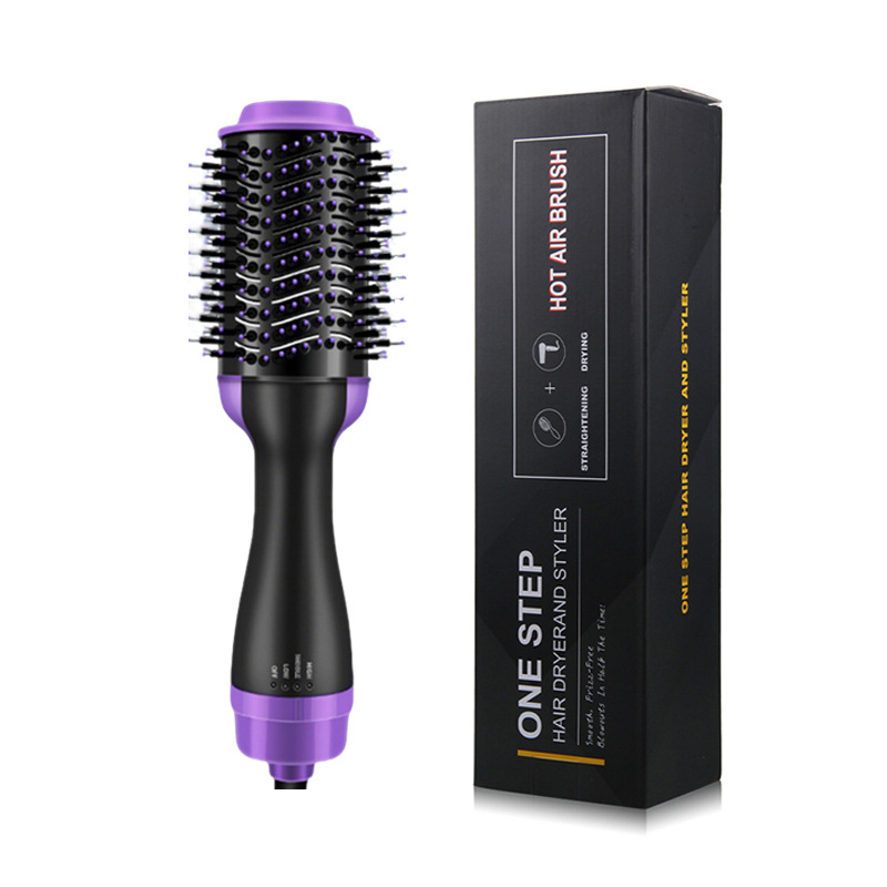Cross-border multifuncional rizar barra de cabello pein de aire caliente rizar pein de cabello secador de cabello rizador de cabello estilo de cabello recto pein de cabello caliente eléctrico image 10
