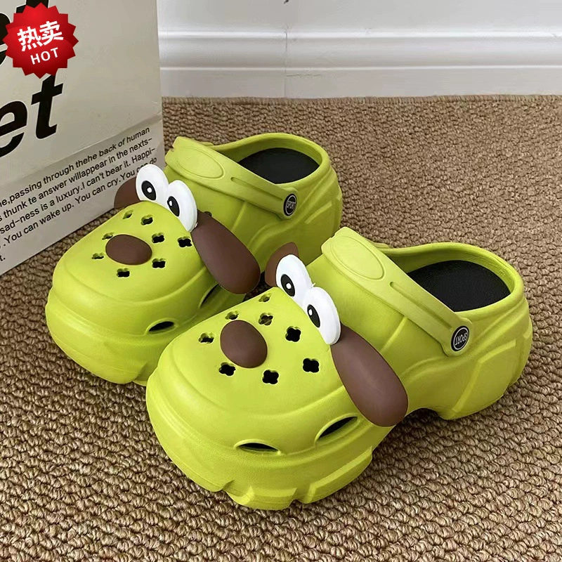 Летние пещерные туфли для повышения обуви женская наружная одежда ПВХ толстая подошва пляжная обувь нескользящая и неприятный запах холодные тапочки садовая обувь оптом