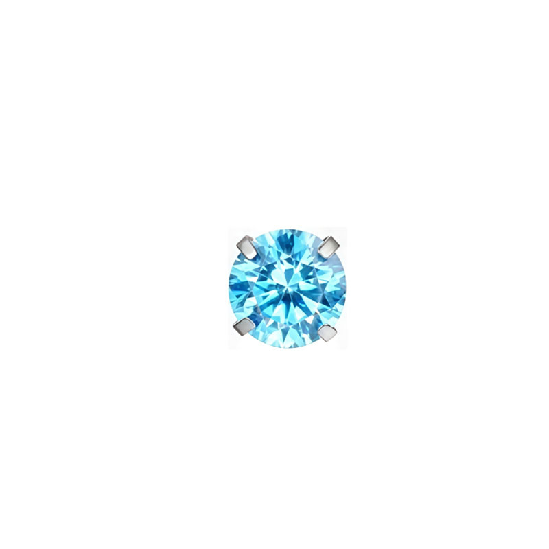 G23 Titanium Alloy 5A Zircon External Thread Claw Head Lip Ear Nose Piercing Jewelry Labret Stud detail image 8