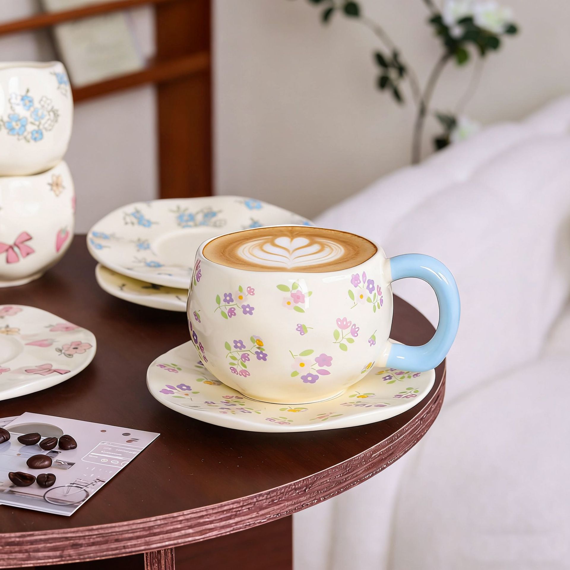 Luxury Ceramic Mug With Aesthetic Design For Afternoon Tea_voghion.com