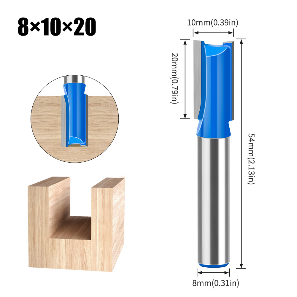 8mm mango carpintería ranurado cuchillo recto doble hoja cuchillo recto ranurado cortador de fresado exportación ranurado cuchillo Rusia