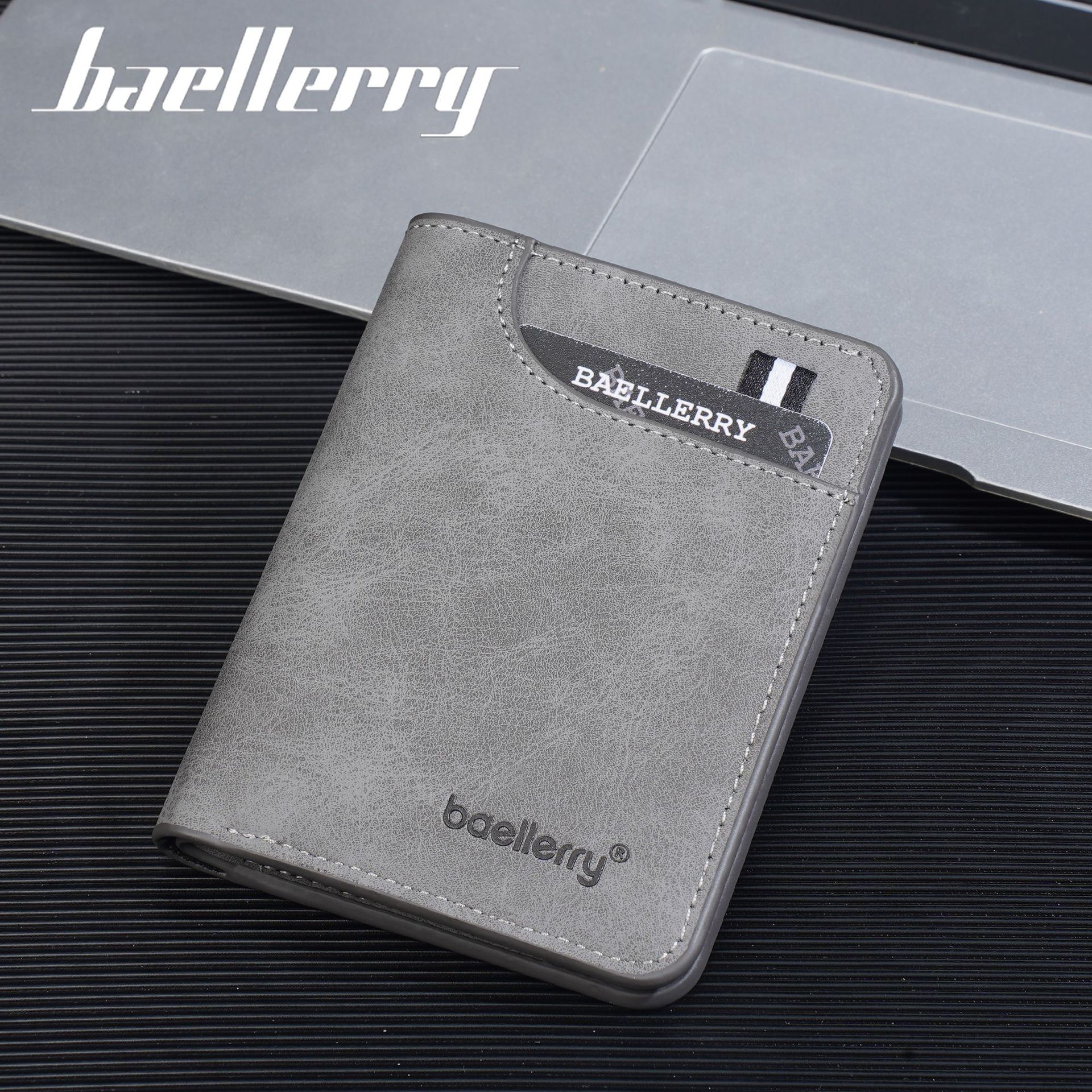 Ultra-Thin Men's Wallet, Men's Short Small Wallet, Youth Mini Student Coin Purse, Card Holder, Frosted Integrated Small Card Holder