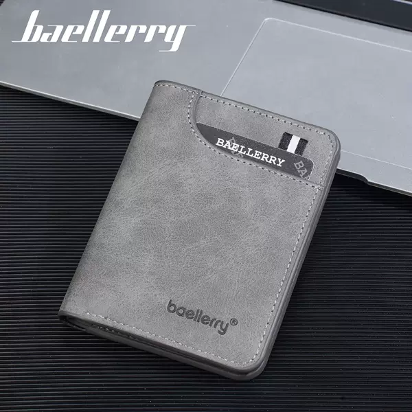 Ultra-Thin Men's Wallet, Men's Short Small Wallet, Youth Mini Student Coin Purse, Card Holder, Frosted Integrated Small Card Holder