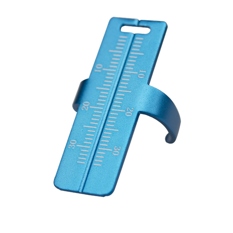 Regla de aleación de aluminio para materiales dentales, regla de medición para conductos radiculares, regla de medición para dedos, materiales orales