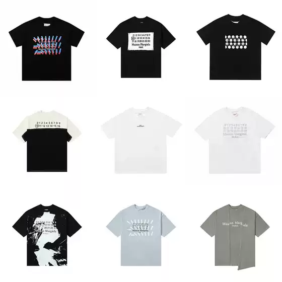 Co-Branded Full Range of Embroidered Digital Printing Loose Short-Sleeved T-Shirts for Men and Women American High Street Couple Wear Half-Sleeved Trendy