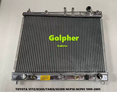 Thickened water tank radiator, suitable for Toyota VITZ, ECHO, YARIS, and SCION models, NCP10-61, 1999-2005 (Water tank)