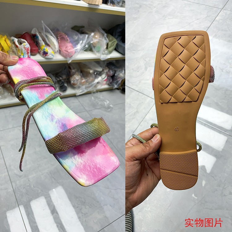 Large Size Flat Strap Beach Sandals NSJJX70507