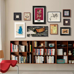 Chang Yu French-style Chinese-style niche art decorative painting, Chinese-style living room study Japanese restaurant background combination wall hanging