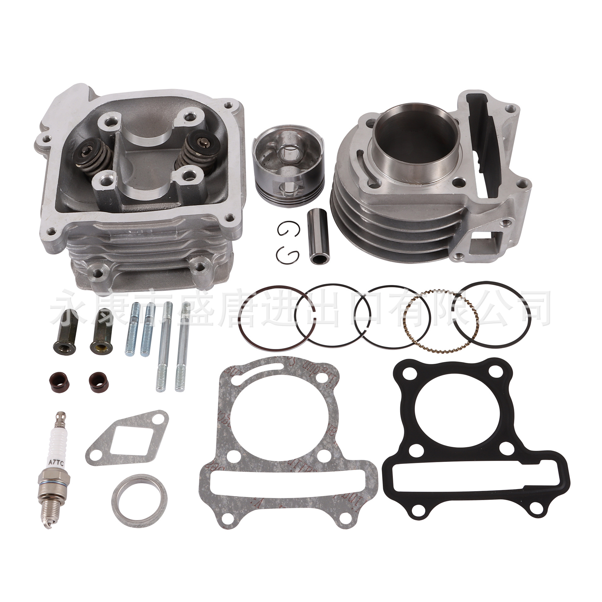 Goofit 47mm Large Diameter Cylinder Kit Cylinder Head Adapts to Gy6 80Cc 139Qmb Atv Kart