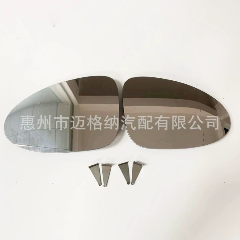 Compatible rear view mirror, retroreflective glass lens