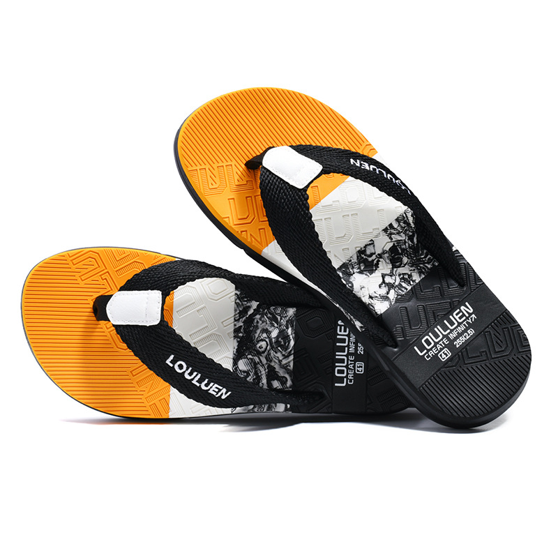 2025 nuevas zapatillas de verano para hombre, chanclas antideslizantes, sandalias para hombre, personalidad de tendencia, chanclas al aire libre coreanas, zapatos de playa