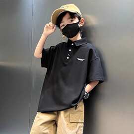 儿童装男童夏装Polo衫短袖2026新款夏季中大童痞帅T恤夏款男孩潮t