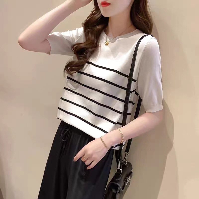 Knitted summer sweater