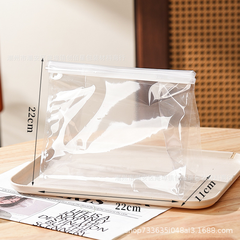 新商品全透明トースト袋450グラム貝果牛角欧包250gパンスライス鉄線巻き包装袋|undefined