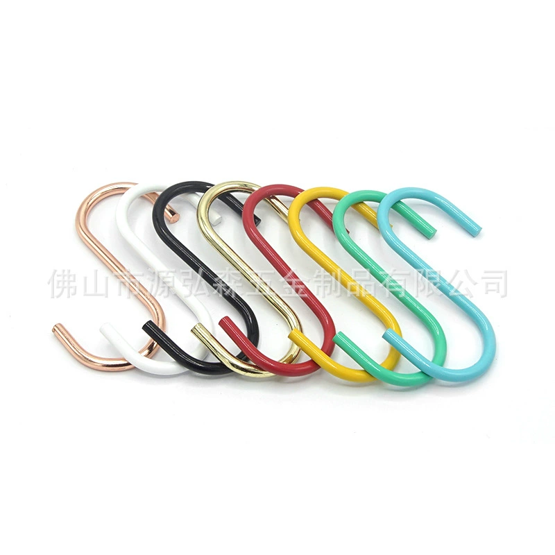 Manufacturer spot large S hook chrome plated S-shaped hook kitchen s hook tableware clothing hook metal solid hook