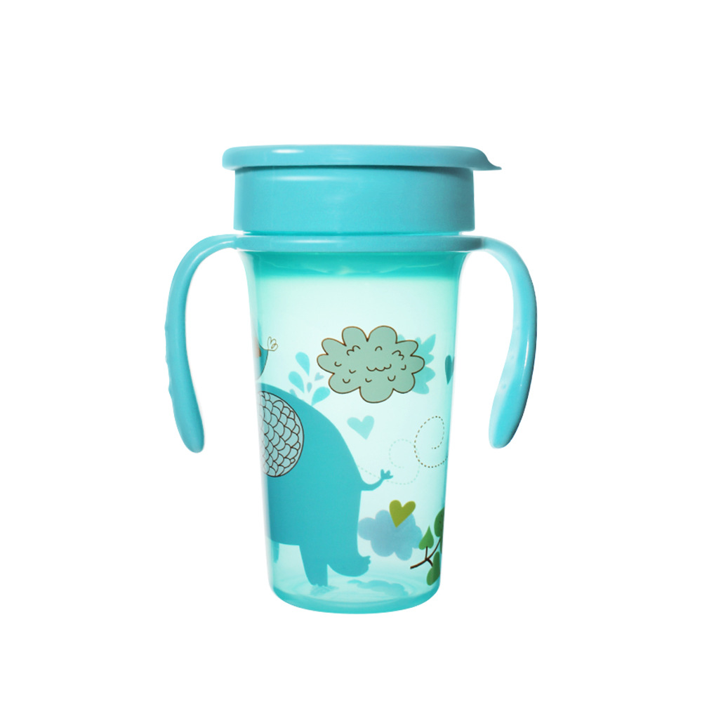 Fabricante de origen Taza de agua para niños Taza de pico de pato Taza de paja Taza de plástico Taza de agua 360 Serie completa de tazas para bebés