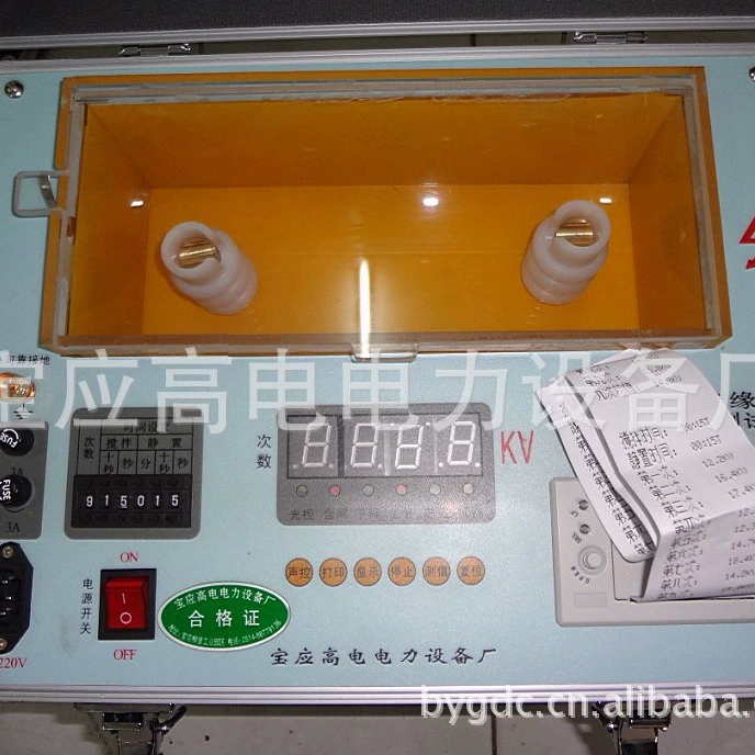 Полностью автоматический тестер Диэлектрической прочности изоляционного масла Тестер выдерживаемого напряжения изоляционного масла серии GD 100KV