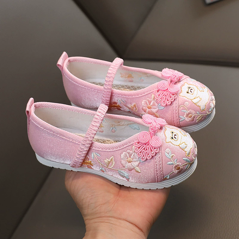 Старые пекинские туфли из тысячи слоев одежды для девочек вышитые туфли