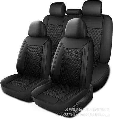 Universal seat cover — Russia, Amazon - black-2-piece-set-single-seat