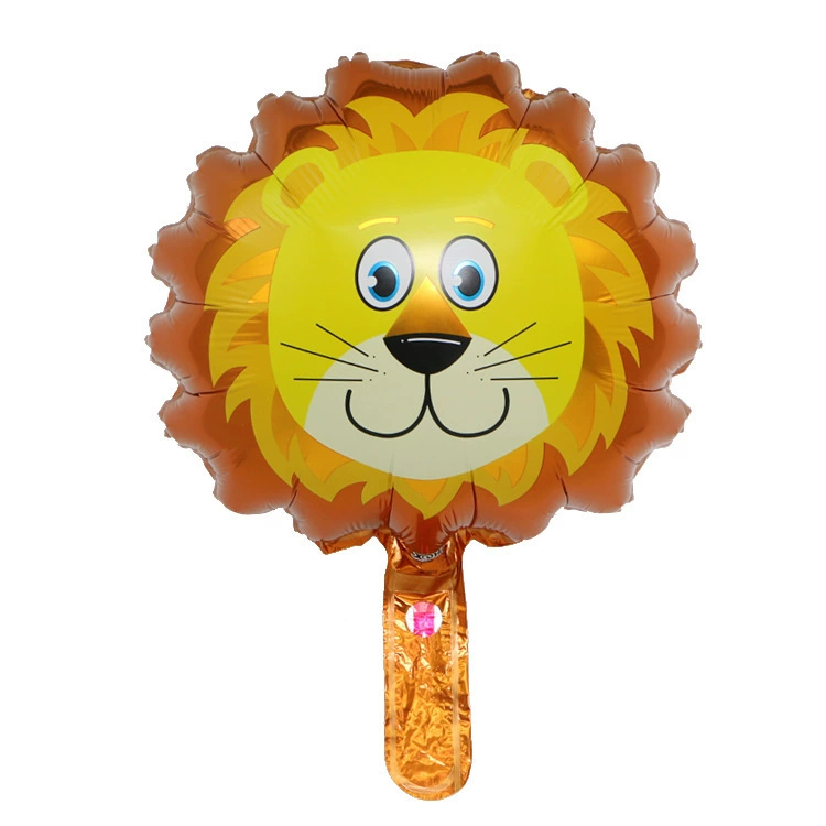 Cartoon balloon, lion, tiger, monkey