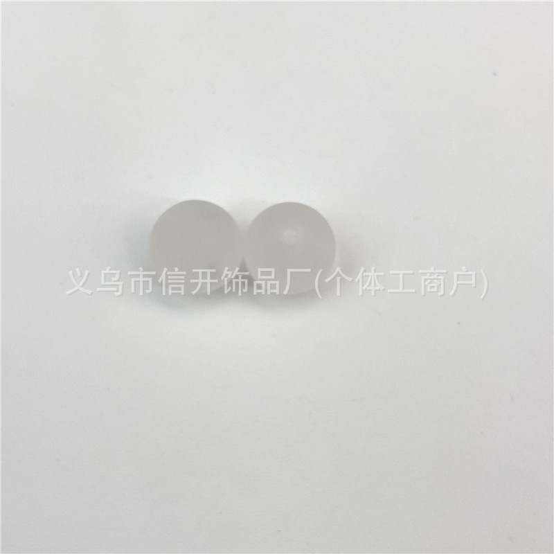 通孔磨砂糖心圆珠串珠笔配件手机钥匙链包挂diy手工饰品散珠材料|undefined
