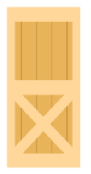 싱글 X 42*84inch 프레임 도어