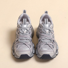 【梵芙娜】厚底老爹鞋女2025夏季网面透气显脚小增高休闲运动鞋女