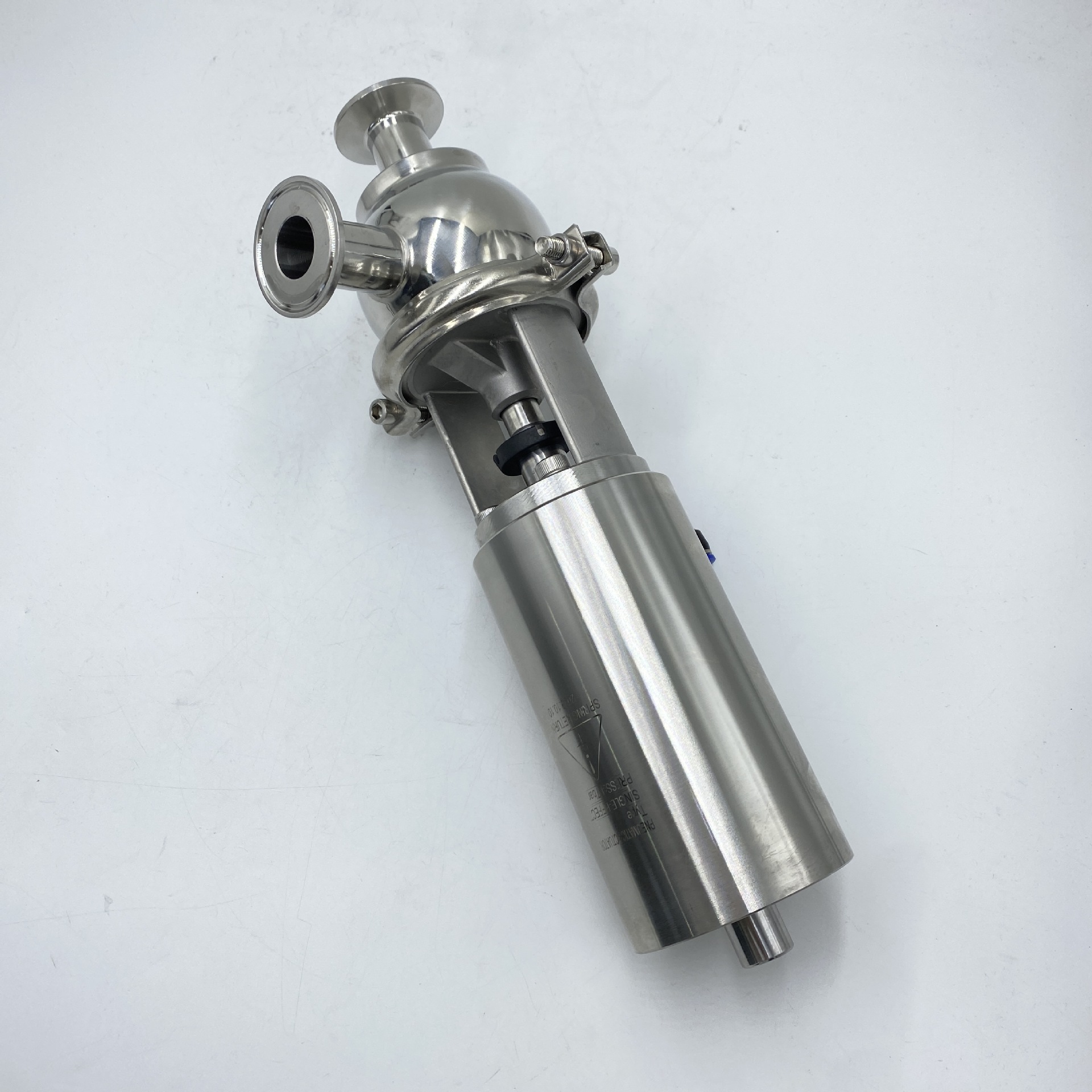 卫生级不锈钢气动换向阀焊接/快装式转向阀门 卡箍二位三通截止阀