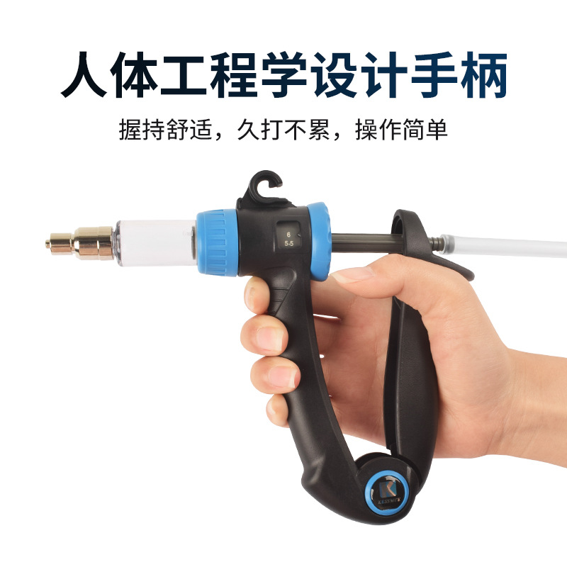 Vacuna de inyección continua veterinaria 2,4 ml 6ml 10ml 15ml tipo tubo tipo botella de inserción cerdo, vaca, oveja, pollo y pato