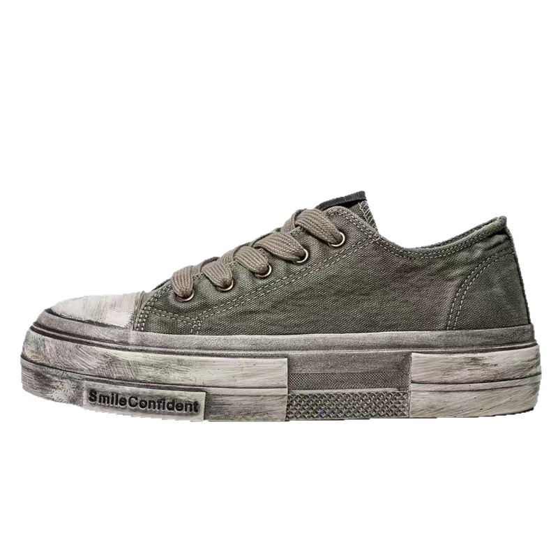 Farwave retro hacer viejos zapatos sucios zapatos de hombre verano 2024 nuevos zapatos de skate transpirables zapatos de tela de altura gruesa image 6