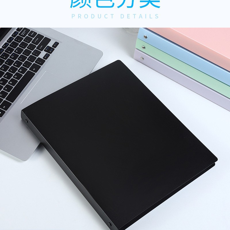 A4パンチングバインダークリップ4穴ファイル楽譜クリップカラー透明インサートカバー資料ブック収納帳