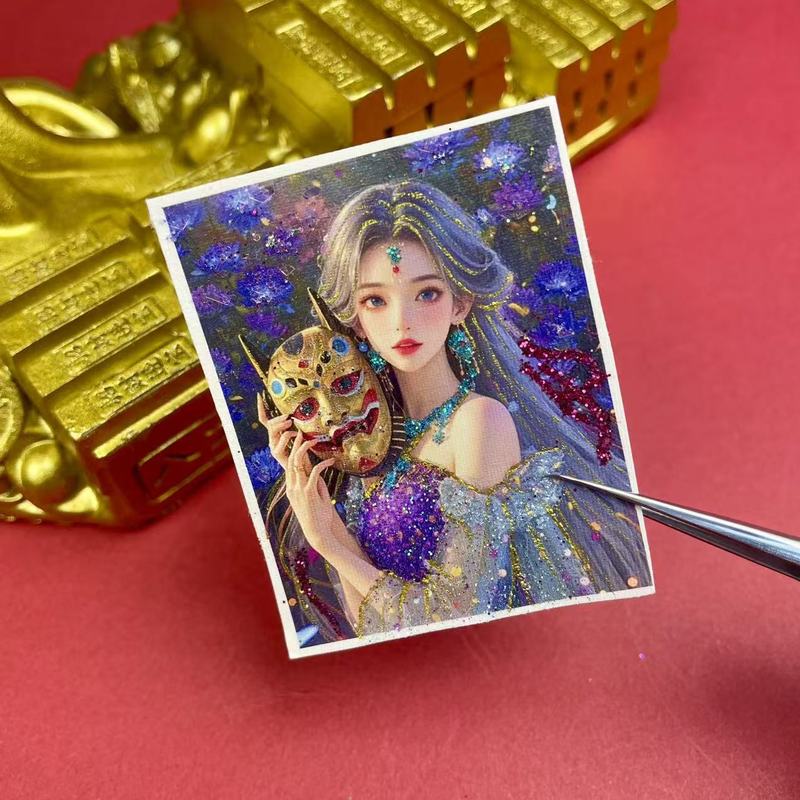 新工艺扎基拉姆前世今生唐卡画布西藏唐卡民族风守护神画芯饰品批|undefined
