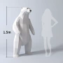 3d立体大型美化北极熊摆件