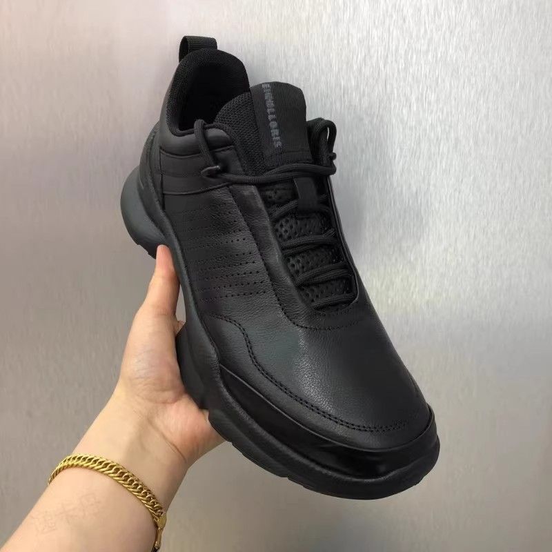 正品网红男士鞋系带男鞋韩版休闲厚底2025新废土风叠穿高颜值商务