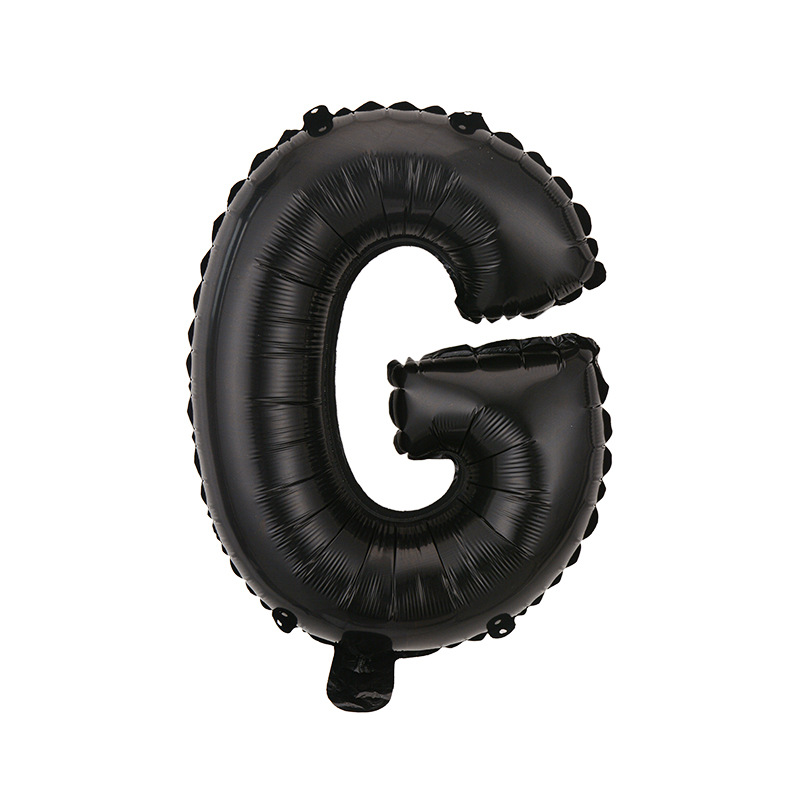 Estilo americano Delgado 16 pulgadas inglés carta globo pequeño tamaño A- Z cumpleaños boda habitación decoración aluminio película globo al por mayor