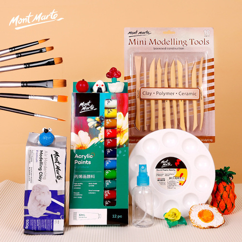 Montmartre no-bake shaping clay clay tool set factory direct sales stone plastic clay mineral soft clay clay