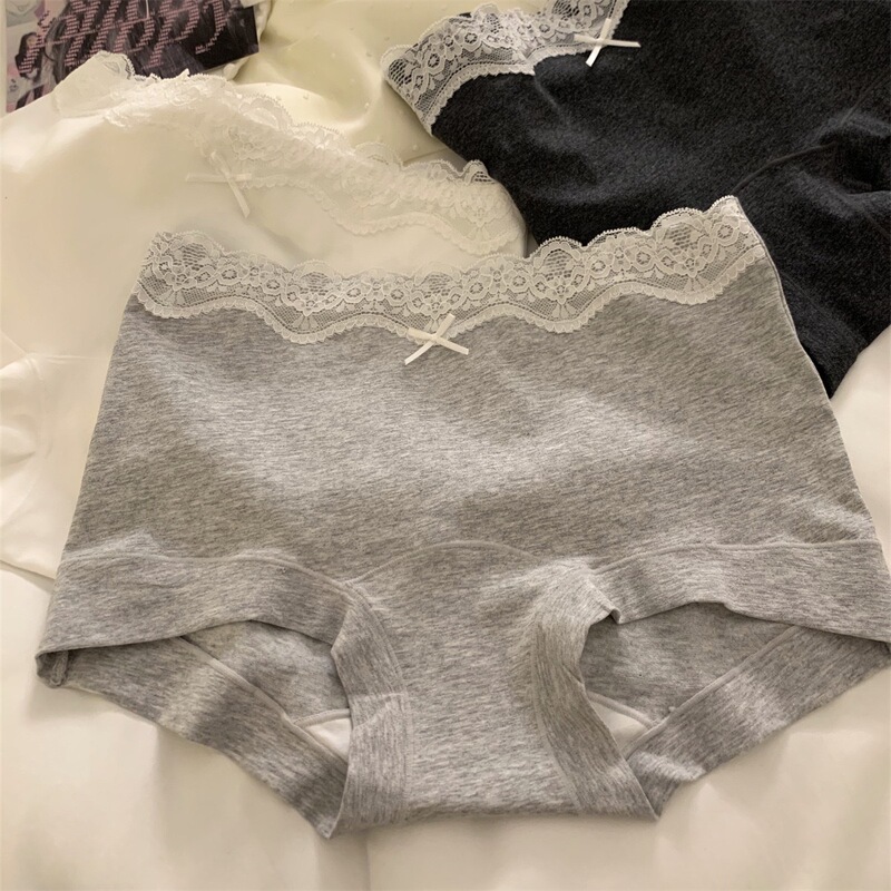 フレンチバレエスタイル 10A 抗菌拡張クロッチ純綿ボクサーパンツ女の子安全パンツツーインワンミッドウエストヒップカバー|undefined