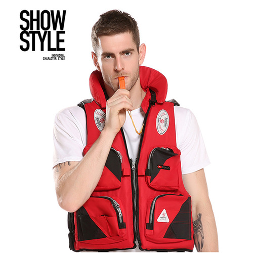 Sea Fishing Life Jacket Rock Fishing Multi-Pocket Fishing Suit Detachable Vest Outdoor Water Sea Fishing Lure Life Jacket