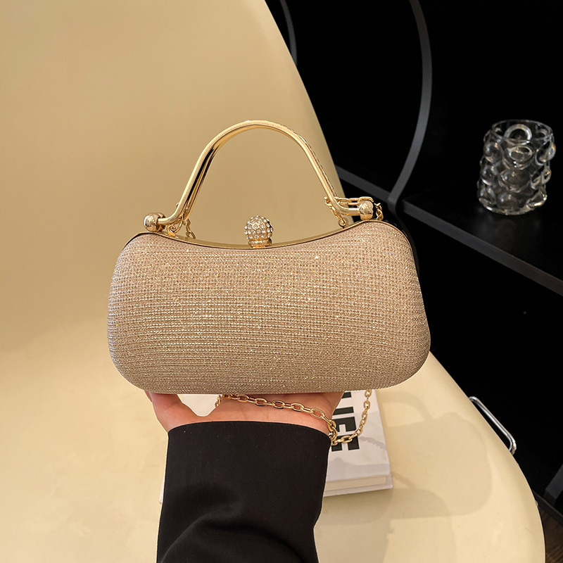 Unique Style Box Bag 2026 Summer New Fashion Trendy Chain Evening Bag with Rhinestones for Women Shoulder Crossbody Bag