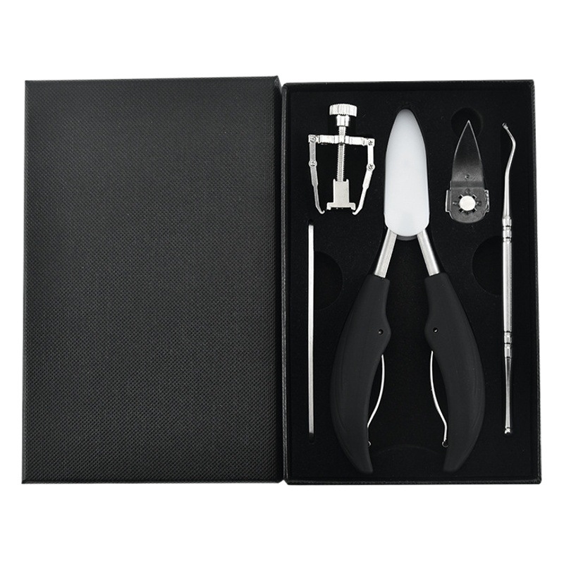 Cortaúñas de acero inoxidable alicates de ranura de uñas encarnadas corrector de uñas alicates de Nariz de águila traje cortaúñas traje removedor de uñas